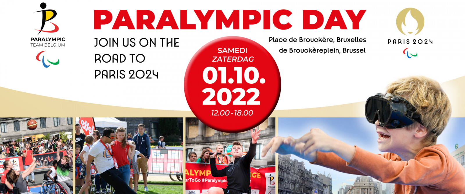 Paralympic Day 2022 samen naar Parijs 2024! Paralympic Team Belgium